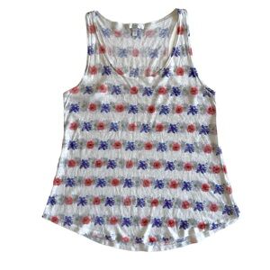 Delia’s Multicolored Floral Tank Top, Medium